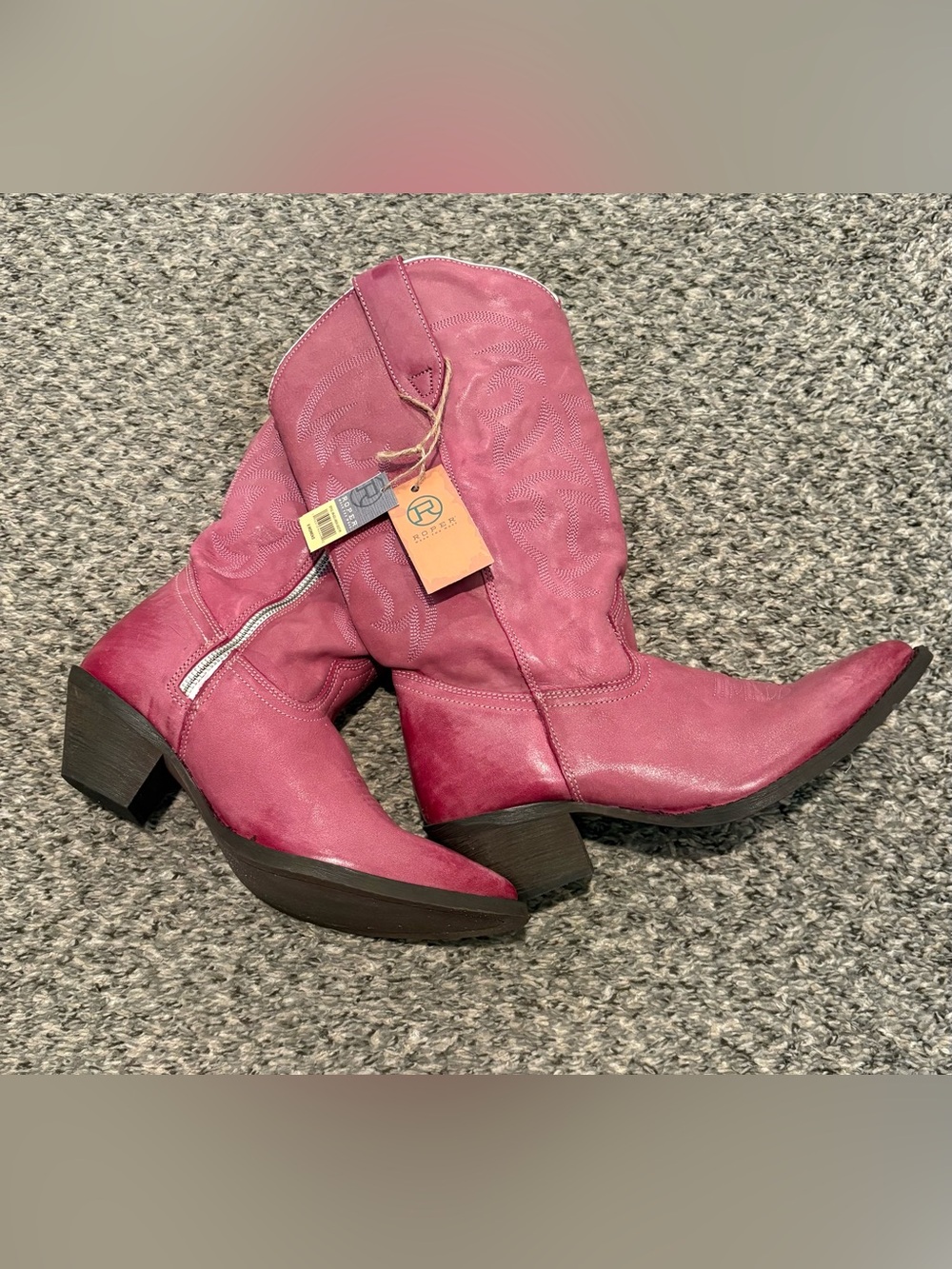 Roper Pink Women's Western Mid-Calf Boots